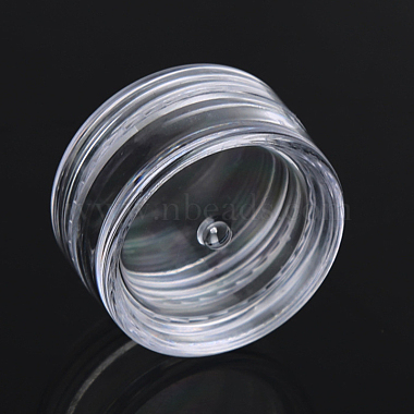 Transparent Plastic Empty Portable Facial Cream Jar(CON-PW0001-001)-2