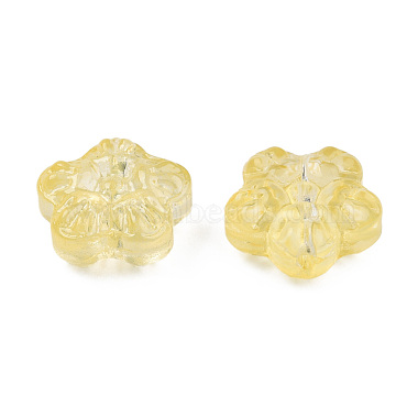 Perles de verre peintes par pulv&eacute;risation transparent(GLAA-N035-029-C06)-3