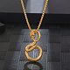 Stylish Stainless Steel Snake Pendant Necklace for Daily Unisex Wear(JS0315-1)-1