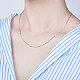 SHEGRACE 925 Sterling Silver Chain Necklaces(JN733A)-4