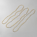 3Pcs 3 Styles Jewelry Waist Beads, Body Chain, Glass Seed Beaded Belly Chain, Bikini Jewelry for Woman Girl, Gold, 32-1/4 inch(82cm), 1pc/style(AJEW-WH20007-73)