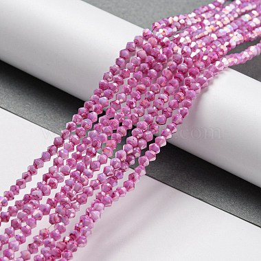 Opaque Baking Painted Glass Beads Strands(DGLA-F002-01)-3