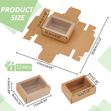 Foldable Paper Drawer Boxes with Clear Plastic Cover(CON-WH0095-68B-01)-2