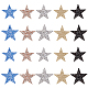 20Pcs 10 Style Rhinestone Star Cloth Iron On/Sew On Patches(DIY-NB0006-05)-2