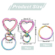 Elite 10Pcs Heart Alloy Swivel Clasps(FIND-PH0009-04)-2