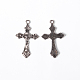 Vintage Style Antique Silver Tone Crucifix Cross Pendants(X-LF11118Y-NF)-1