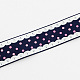 Single Face Polka Dot Printed Polyester Grosgrain Ribbon(OCOR-S028-9mm-05)-1