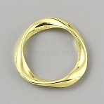 Alloy Linking Rings, Twisted Ring, Golden, 20.5x20.5x3mm, Inner Diameter: 15.5x15.5mm(FIND-WH0422-52B)
