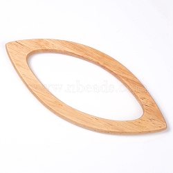 Wooden Bag Handle, for Bag Replacement Accessories, Horse Eye, BurlyWood, 20.3x9x0.85cm(FIND-WH0065-52B)