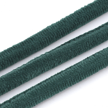 Velvet Cord, Green, 6mm, about 54.68 yards(50m)/bundle