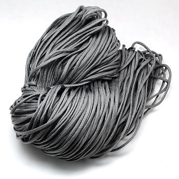 7 Inner Cores Polyester & Spandex Cord Ropes, Solid Color, for Rope Bracelets Making, Slate Gray, 4~5mm, about 109.36 yards(100m)/bundle, 420~500g/bundle