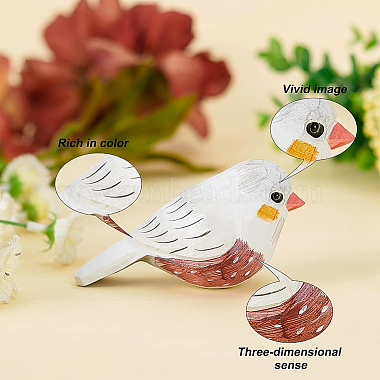 Wooden Cute Bird Carving Ornaments(DJEW-WH0015-44B)-3