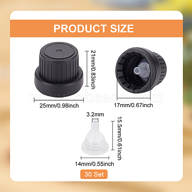 Plastic 18 Tooth Bottle Cap with Hopper Inner Plug(FIND-WH0034-52B)-2