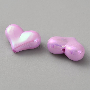 電気メッキ不透明アクリルビーズ(MACR-WH0010-38F)-2