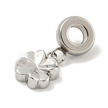 Non-Tarnish 304 Stainless Steel European Dangle Charms(STAS-U005-41P)-2