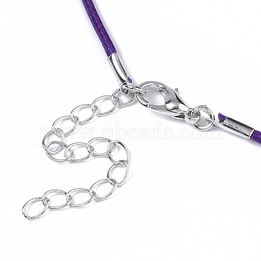 воском хлопка ожерелье шнура решений(MAK-S032-1.5mm-B09)-4