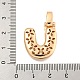 Brass Micro Pave Clear Cubic Zirconia Pendants(KK-B099-01G-U)-3