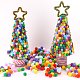 10mm à 30mm mélangé tailles multicolore assorties pompons balles sur 550 pcs pour diy poupée artisanat partie décoration(AJEW-PH0001-M)-4