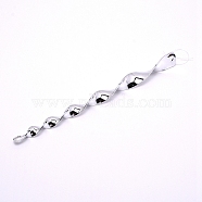 Plastic Bird Repellent Stick, Heliciform, Silver, 38.5cm(AJEW-WH0162-65G)