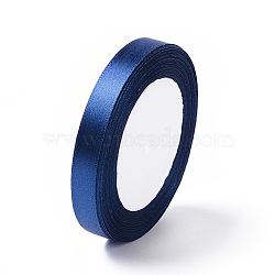 Satin Ribbon, Dark Blue, about 1/2 inch(12mm) wide, 25yards/roll(22.86m/roll)(X-RC12mmY054)