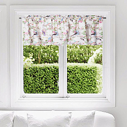 Polyester Curtain Purdah, for Home Wall Drapes Window Decoration, Rectangle, Bird, 460x1320mm(AJEW-WH0506-006)