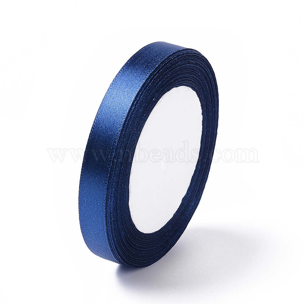 1/2 Inch (12.5 mm) Navy Blue Satin Ribbon (034) –