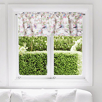 Polyester Curtain Purdah, for Home Wall Drapes Window Decoration, Rectangle, Bird, 460x1320mm