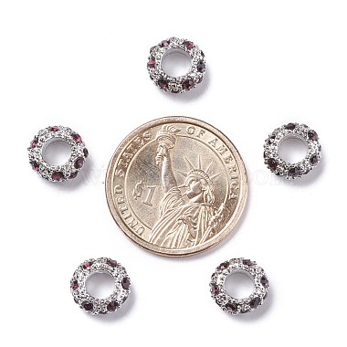 Perles européennes en alliage avec strass(X-CPDL-H998-2)-3