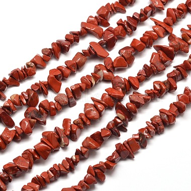 5mm Chip Red Jasper Beads