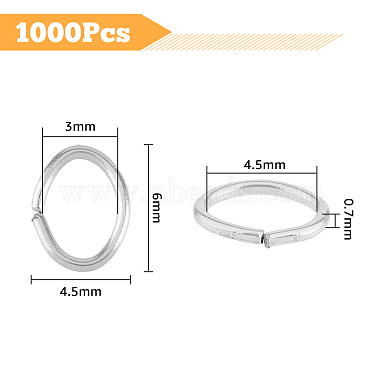 дикосметические 1000шт 304 переходные кольца из нержавеющей стали(STAS-DC0011-95)-2