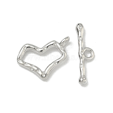 925 Sterling Silver Toggle Clasps(STER-A051-01B-P)-1