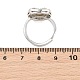 Brass Micro Pave Cubic Zirconia Adjustable Ring Components(KK-CBAC351-03P)-3