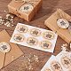 Olycraft 30Sheets Self-Adhesive Kraft Paper Gift Tag Stickers(DIY-OC0009-12)-5
