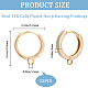 6 Pairs Rack Plating Brass Hoop Earring Findings(KK-CN0002-44)-2