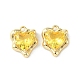 Brass Micro Pave Cubic Zirconia Charms(KK-L208-06G-04)-2