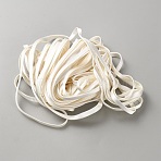 Satin Ribbon, Dress Accessories, White, 1/4 inch(5mm), about 10.94 Yards(10m)/Strand(OCOR-WH0110-12A)