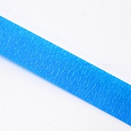 Colorful Masking Tape, Adhesive Tape Textured Paper, for Painting, Packaging and Windows Protection, Dodger Blue, 9.85x1.15cm, about 20m/roll(AJEW-SZC0003-02C)