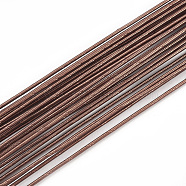 Iron Wire, Coconut Brown, 18 Gauge, 1mm, about 1.96 Feet(60cm)/strand, 50strand/bag(X-MW-S002-02B-1.0mm)