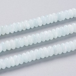 Natural Moonstone Beads Strands, Rondelle, 6x2.5~3mm, Hole: 1mm, about 149pcs/strand, 15.63 inch(39.7cm)(G-F688-02C)