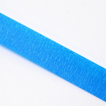 Colorful Masking Tape, Adhesive Tape Textured Paper, for Painting, Packaging and Windows Protection, Dodger Blue, 9.85x1.15cm, about 20m/roll