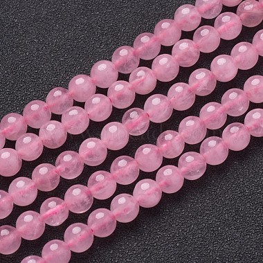 Chapelets de perles en quartz rose naturel(X-GSR6mmC034)-2