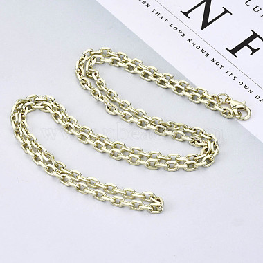 Brass Cable Chains Necklace Making(MAK-N034-004A-14KC)-4