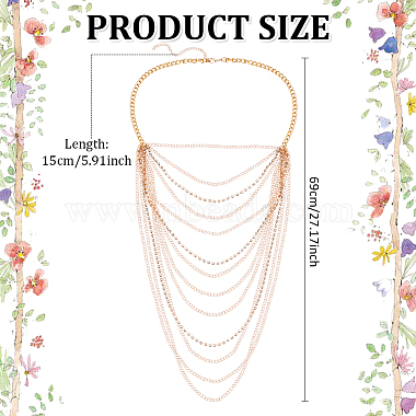 Iron Tassel Body Chain(AJEW-WH0348-222KCG)-2