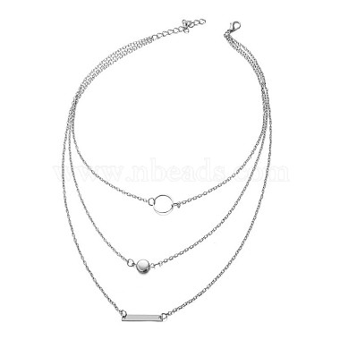 Collares de aleación de 3 capas para mujer(WG4F518-02)-2