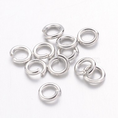 Platinum Ring Brass Close but Unsoldered Jump Rings