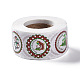 8 Patterns Christmas Round Dot Self Adhesive Paper Stickers Roll(DIY-A042-01B)-2