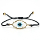 Glass Seeds Evil Eye Link Bracelet(PW23030494276)-1