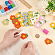 60Pcs 6 Colors Crochet Flower Appliques(DIY-FG0004-49)-3