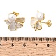 Brass Enamel Stud Earrings(KK-CBAB173-02C-G)-5