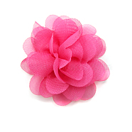 Lace Costume Accessories, Flower, Deep Pink, 50mm(OHAR-Q142-03)